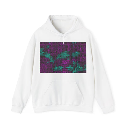 boostlete-boost-mode-pattern-plate-number-monoline-0079 — Unisex Heavy Blend Hooded Sweatshirt (Gildan)