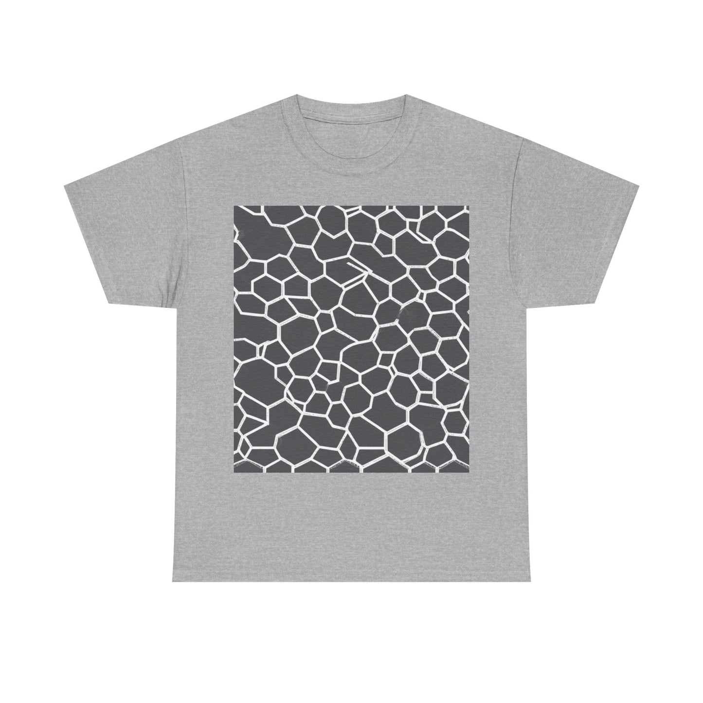 boostlete-iron-intent-pattern-hex-blueprint-0063 — Unisex Heavy Cotton Tee (Gildan 5000)