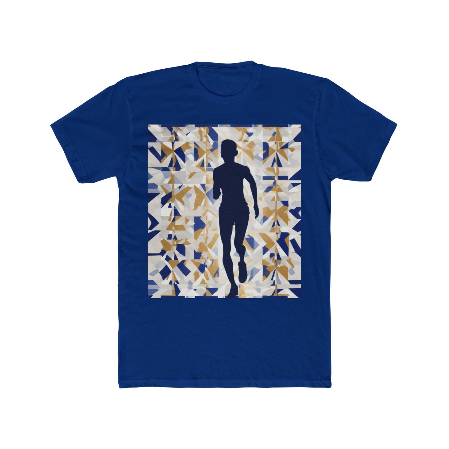boostlete-recovery-progress-scene-marathoner-matte-geometric-0448 — Unisex Cotton Crew Tee (NL 3600)