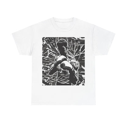 boostlete-boost-mode-scene-boxer-glitch-paper-0084 — Unisex Heavy Cotton Tee (Gildan 5000)