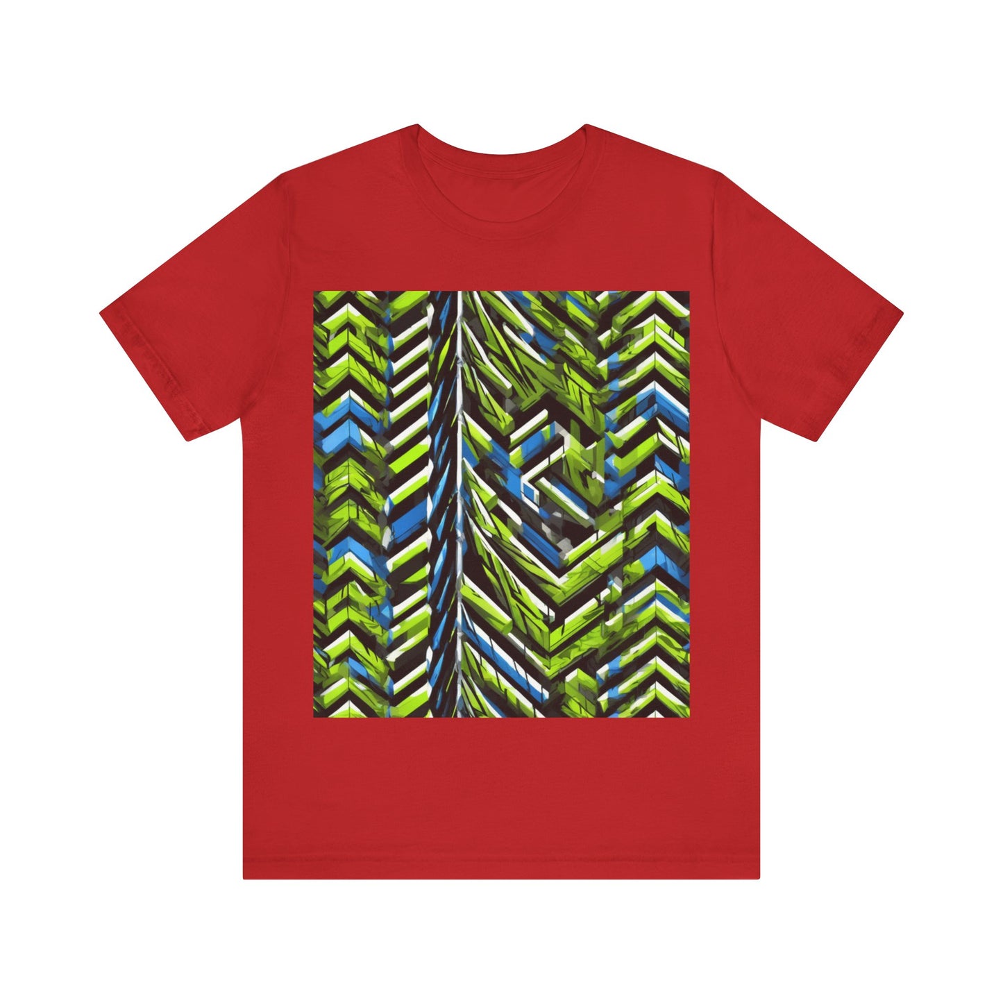 boostlete-rise-grind-pattern-chevron-isometric-0195 — Unisex Jersey Short Sleeve (B+C 3001)