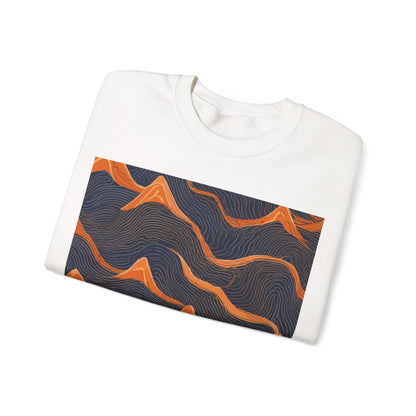 boostlete-boost-mode-pattern-topographic-engraved-0035 — Unisex Heavy Blend Crewneck Sweatshirt (Gildan)