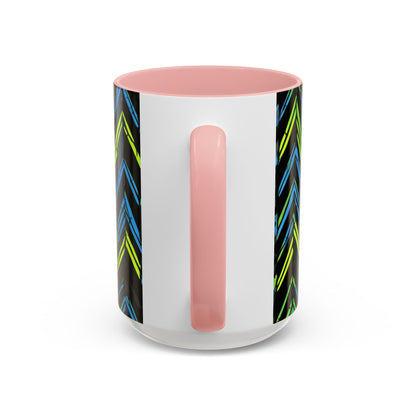 boostlete-mile-by-mile-pattern-chevron-monoline-0051 — Accent Mug 11oz/15oz