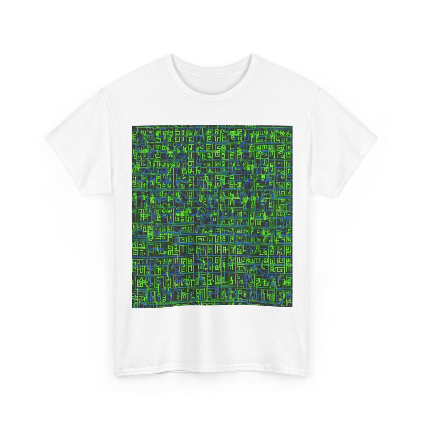 boostlete-mile-by-mile-pattern-plate-number-blueprint-0147 — Unisex Heavy Cotton Tee (Gildan 5000)