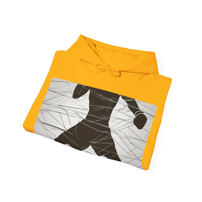 boostlete-mile-by-mile-scene-boxer-motion-geometric-0028 — Unisex Heavy Blend Hooded Sweatshirt (Gildan)