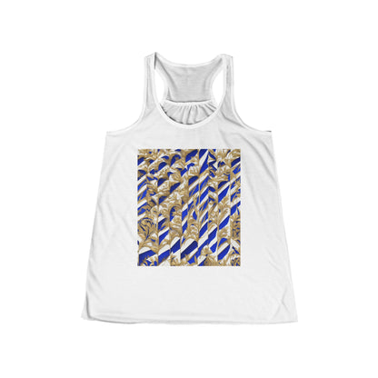 boostlete-iron-intent-pattern-stair-steps-engraved-0083 — Women's Flowy Racerback Tank (B+C 8800)