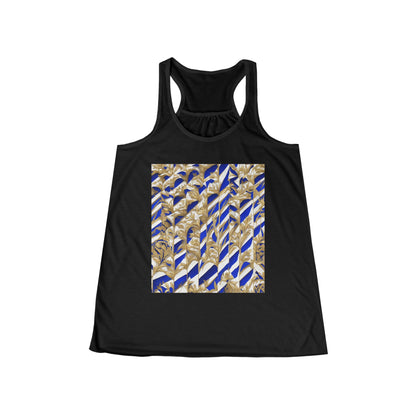 boostlete-iron-intent-pattern-stair-steps-engraved-0083 — Women's Flowy Racerback Tank (B+C 8800)