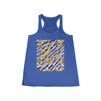 boostlete-iron-intent-pattern-stair-steps-engraved-0083 — Women's Flowy Racerback Tank (B+C 8800)