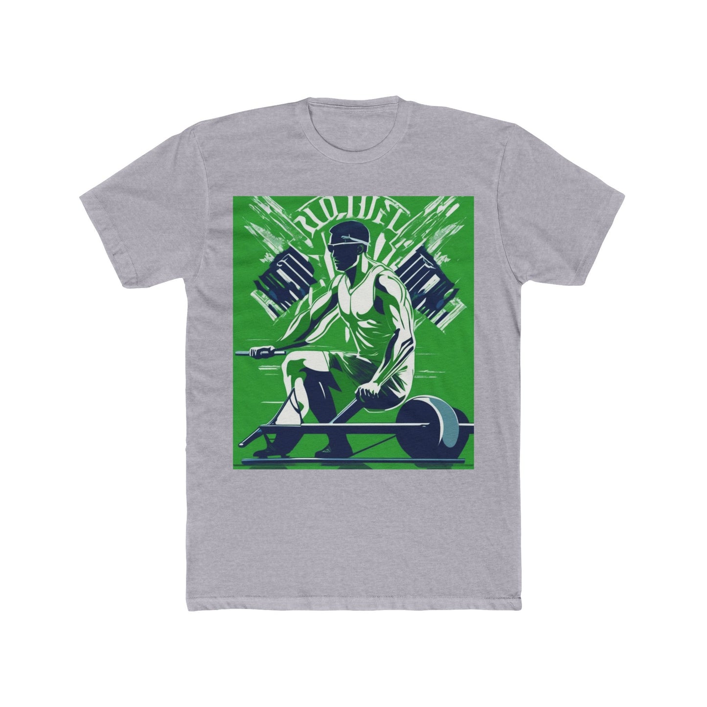 boostlete-am-crew-scene-rower-grainy-bold-0172 — Unisex Cotton Crew Tee (NL 3600)