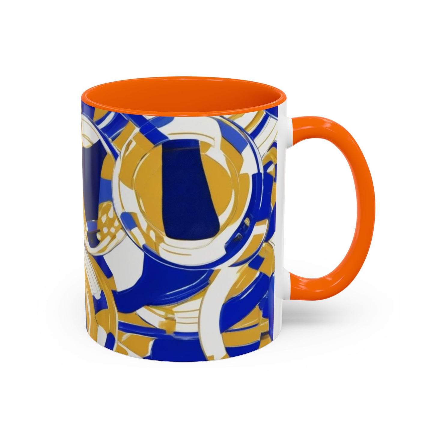 boostlete-field-day-icon-barbell-grainy-line-art-0906 — Accent Mug 11/15oz