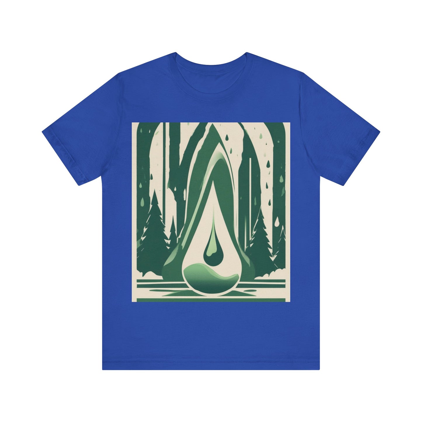 boostlete-quiet-power-icon-water-glitch-retro-0186 — Unisex Jersey Short Sleeve (B+C 3001)