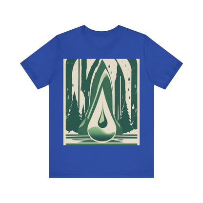 boostlete-quiet-power-icon-water-glitch-retro-0186 — Unisex Jersey Short Sleeve (B+C 3001)