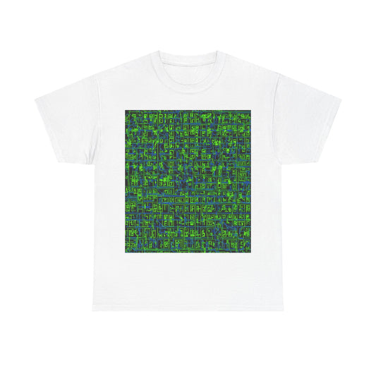 boostlete-mile-by-mile-pattern-plate-number-blueprint-0147 — Unisex Heavy Cotton Tee (Gildan 5000)