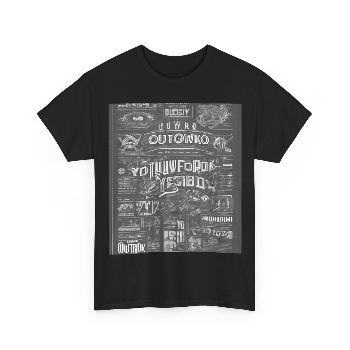 boostlete-field-day-type-outwork-yesterday-big-blueprint-0173 — Unisex Heavy Cotton Tee (Gildan 5000)