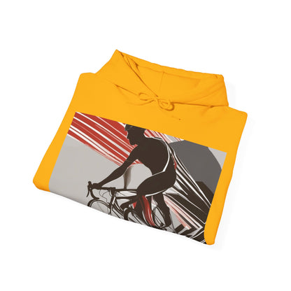 boostlete-boost-mode-scene-cyclist-speed-geometric-0208 — Unisex Heavy Blend Hooded Sweatshirt (Gildan)