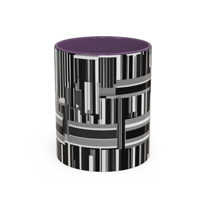 boostlete-recovery-progress-pattern-barcode-isometric-1023 — Accent Mug 11/15oz