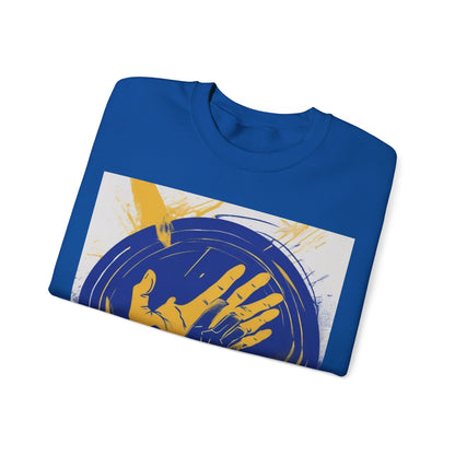 boostlete-am-crew-scene-athlete-neon-vector-0304 — Unisex Heavy Blend Crewneck Sweatshirt (Gildan)