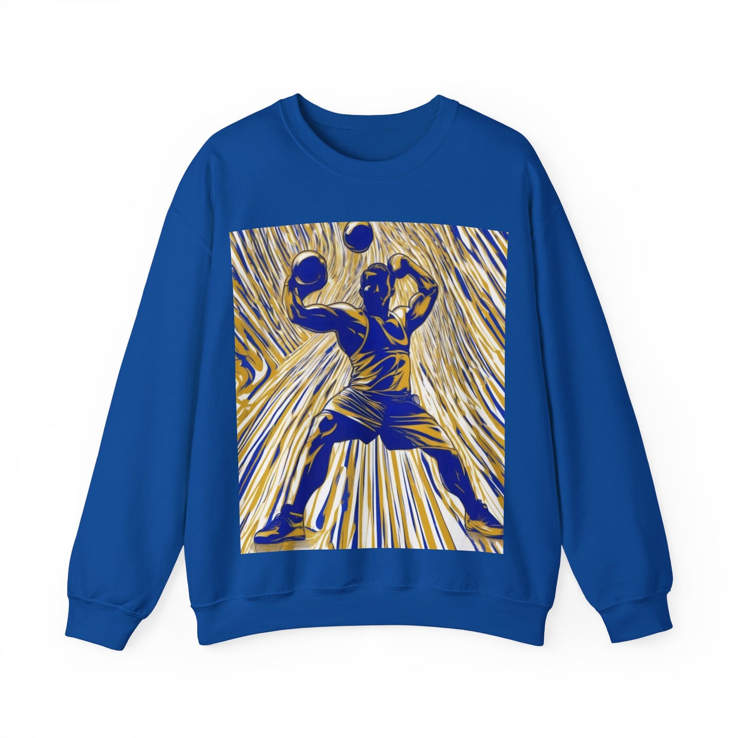 boostlete-rise-grind-scene-kettlebell-speed-engraved-0180 — Unisex Heavy Blend Crewneck Sweatshirt (Gildan)