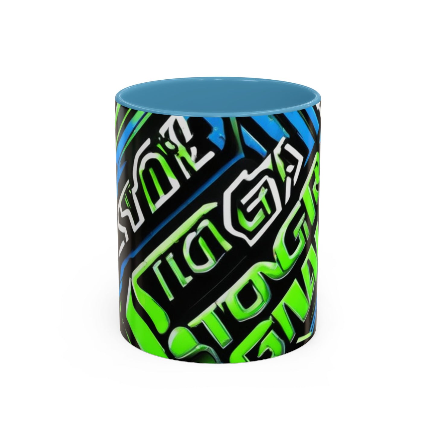 boostlete-am-crew-type-stronger-signals-diagonal-badge-1077 — Accent Mug 11/15oz