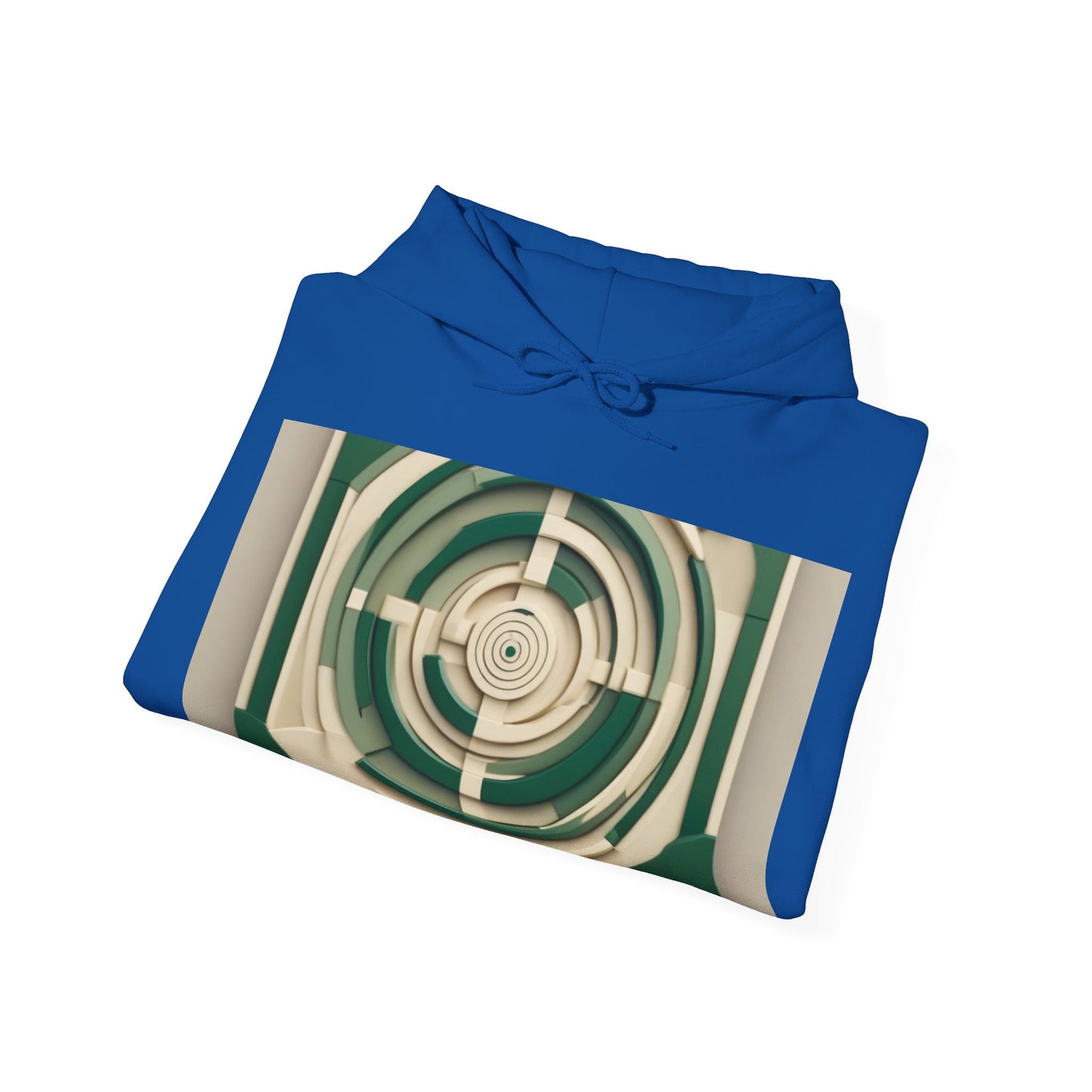 boostlete-mile-by-mile-icon-target-3d-modern-0306 — Unisex Heavy Blend Hooded Sweatshirt (Gildan)