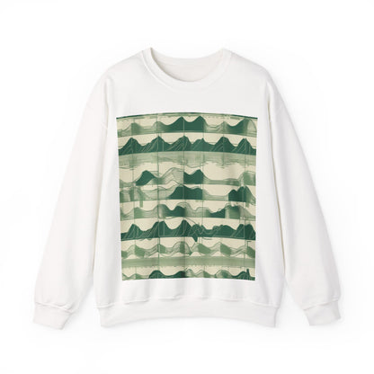 boostlete-mile-by-mile-pattern-audio-blueprint-0971 — Unisex Heavy Blend Crewneck (G18000)