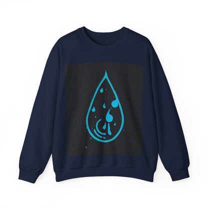 boostlete-iron-intent-icon-water-grainy-vector-0762 — Unisex Heavy Blend Crewneck (G18000)