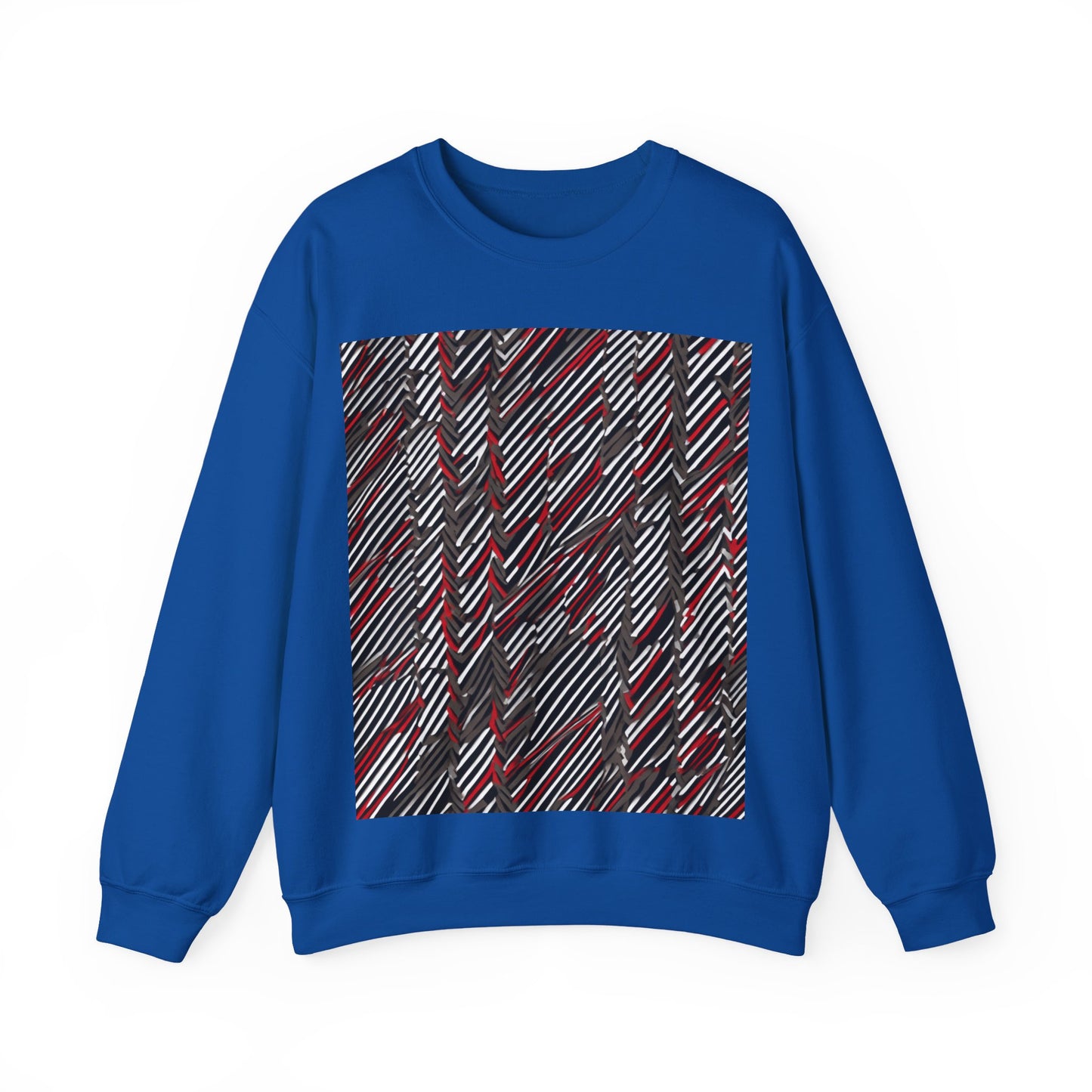 boostlete-field-day-pattern-diagonal-paper-0287 — Unisex Heavy Blend Crewneck Sweatshirt (Gildan)