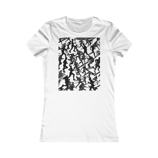 boostlete-field-day-scene-marathoner-motion-paper-0156 — Women's Favorite Tee (B+C 6004)
