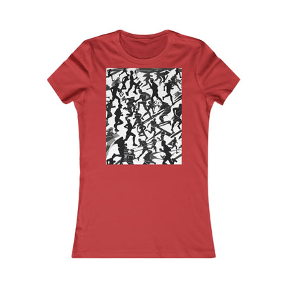 boostlete-field-day-scene-marathoner-motion-paper-0156 — Women's Favorite Tee (B+C 6004)