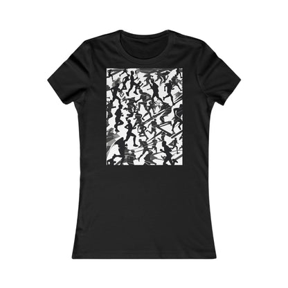 boostlete-field-day-scene-marathoner-motion-paper-0156 — Women's Favorite Tee (B+C 6004)