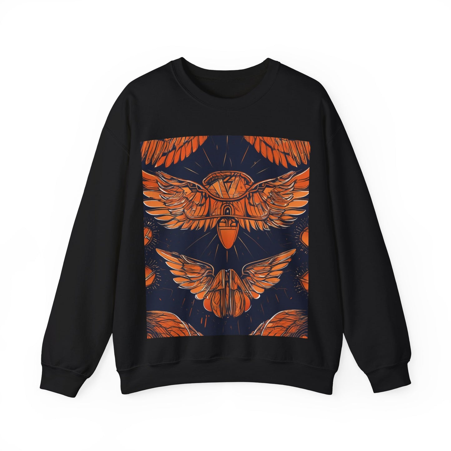 boostlete-field-day-icon-wings-soft-geometric-0298 — Unisex Heavy Blend Crewneck Sweatshirt (Gildan)