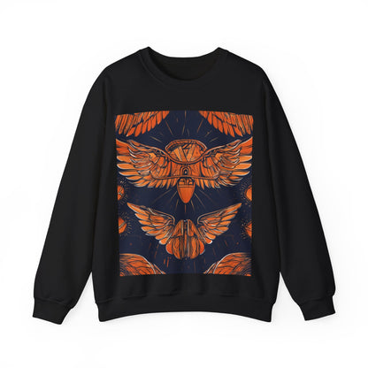 boostlete-field-day-icon-wings-soft-geometric-0298 — Unisex Heavy Blend Crewneck Sweatshirt (Gildan)