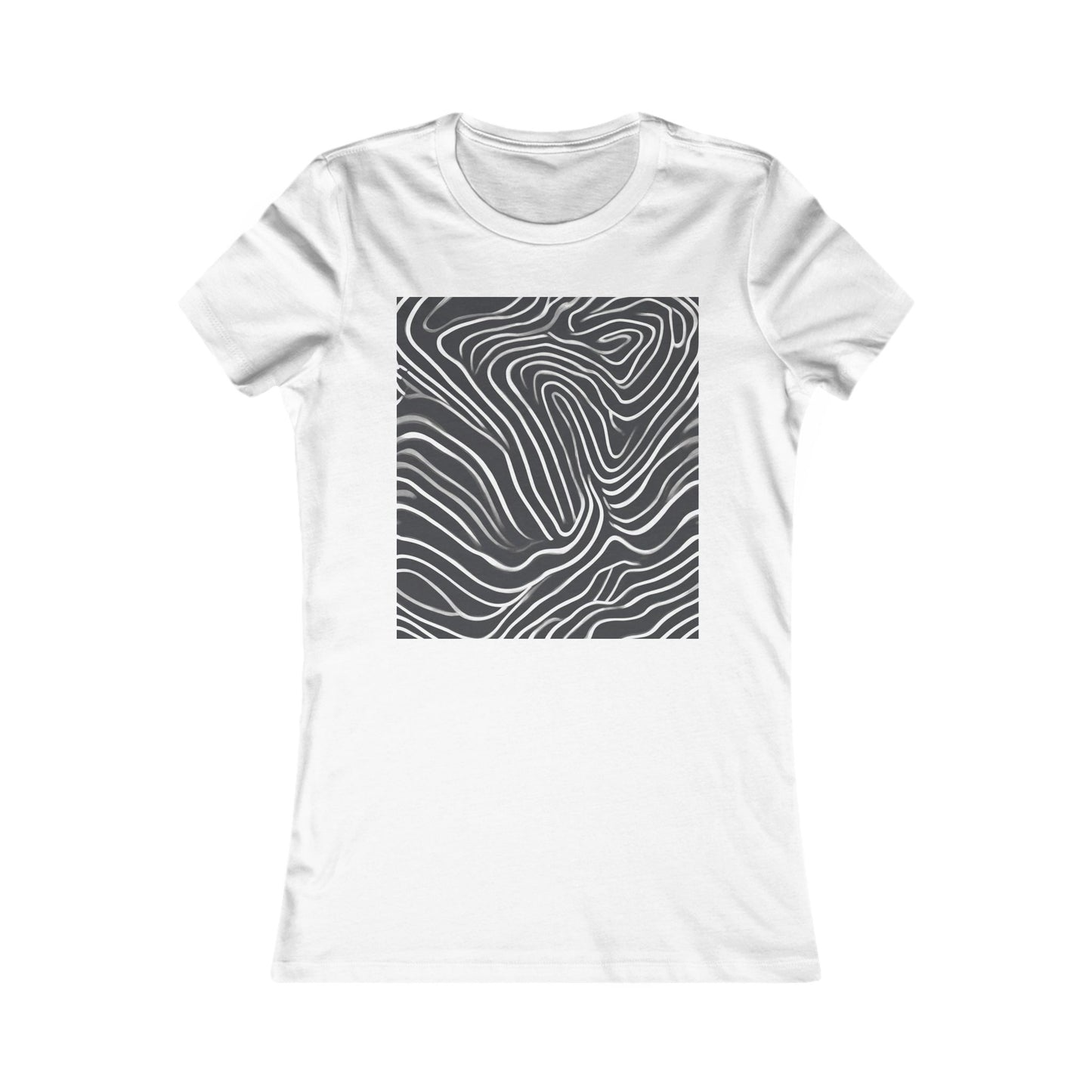 boostlete-recovery-progress-pattern-topographic-bold-0295 — Women's Favorite Tee (B+C 6004)
