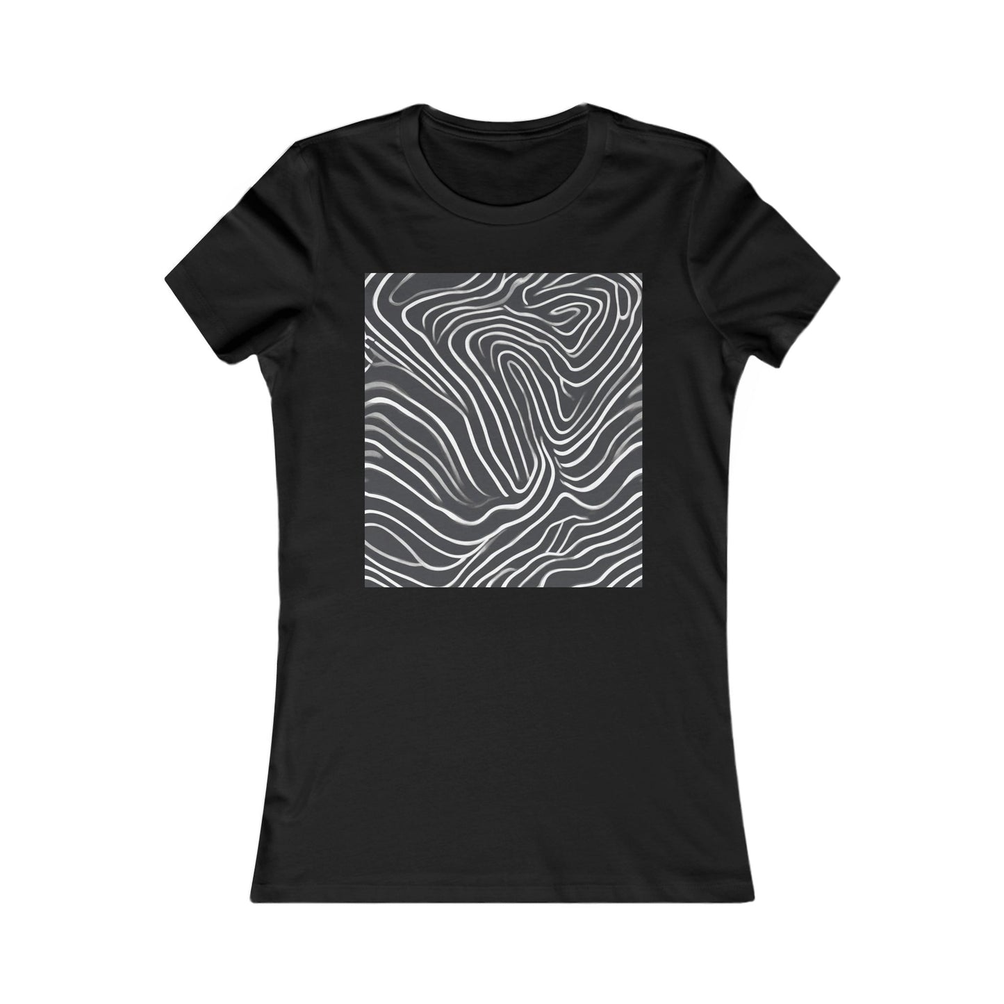boostlete-recovery-progress-pattern-topographic-bold-0295 — Women's Favorite Tee (B+C 6004)