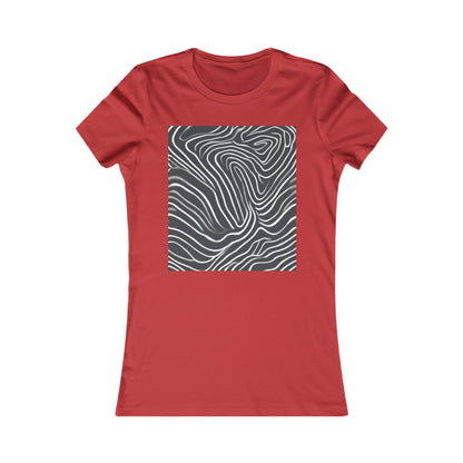 boostlete-recovery-progress-pattern-topographic-bold-0295 — Women's Favorite Tee (B+C 6004)