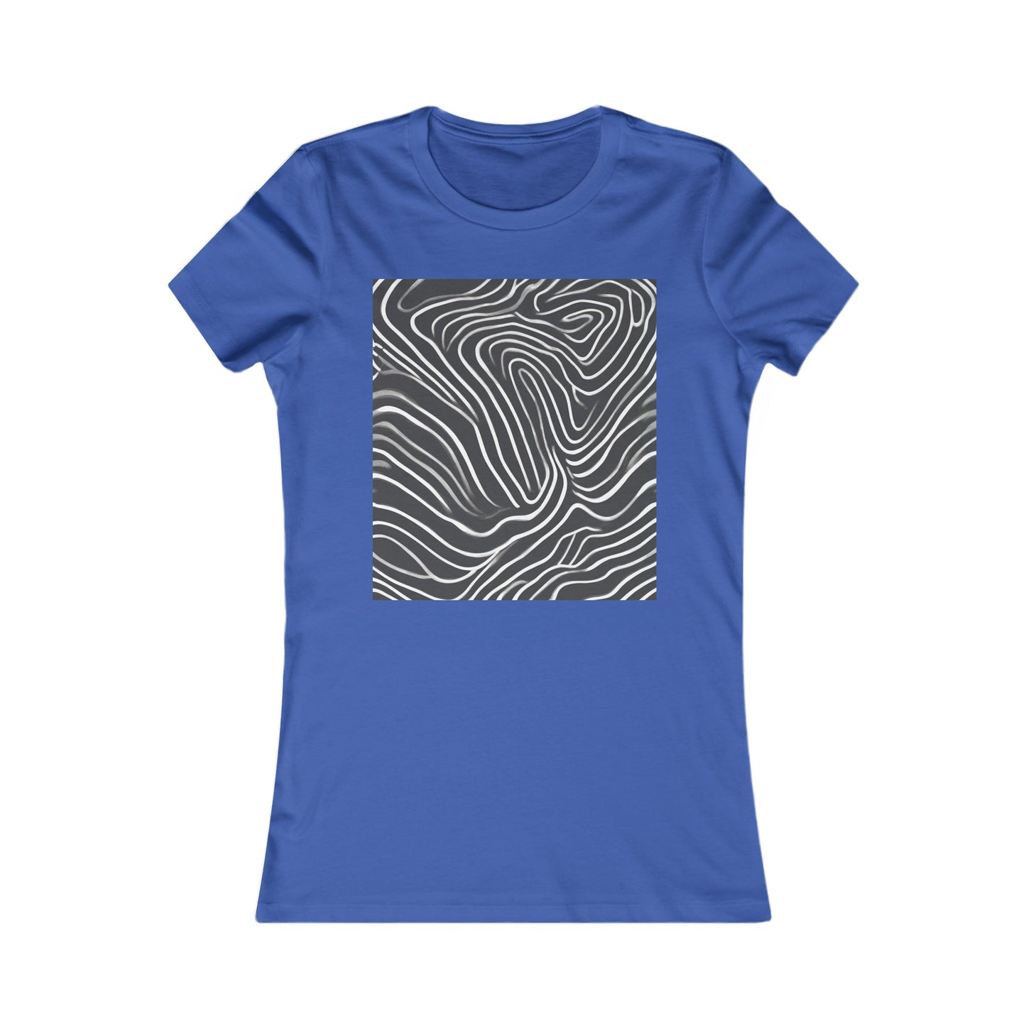 boostlete-recovery-progress-pattern-topographic-bold-0295 — Women's Favorite Tee (B+C 6004)