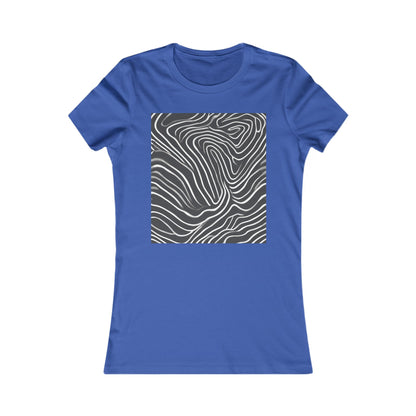 boostlete-recovery-progress-pattern-topographic-bold-0295 — Women's Favorite Tee (B+C 6004)