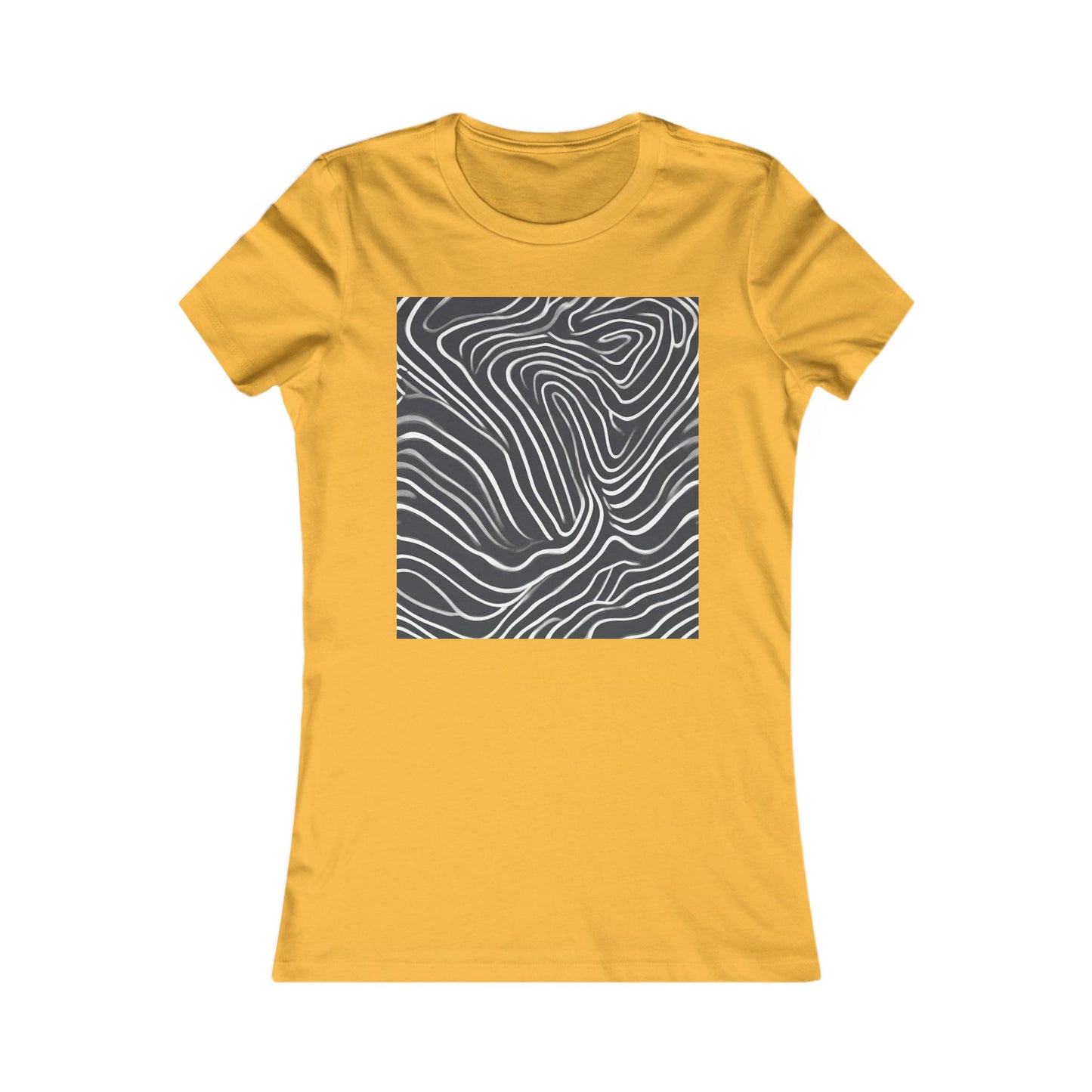 boostlete-recovery-progress-pattern-topographic-bold-0295 — Women's Favorite Tee (B+C 6004)