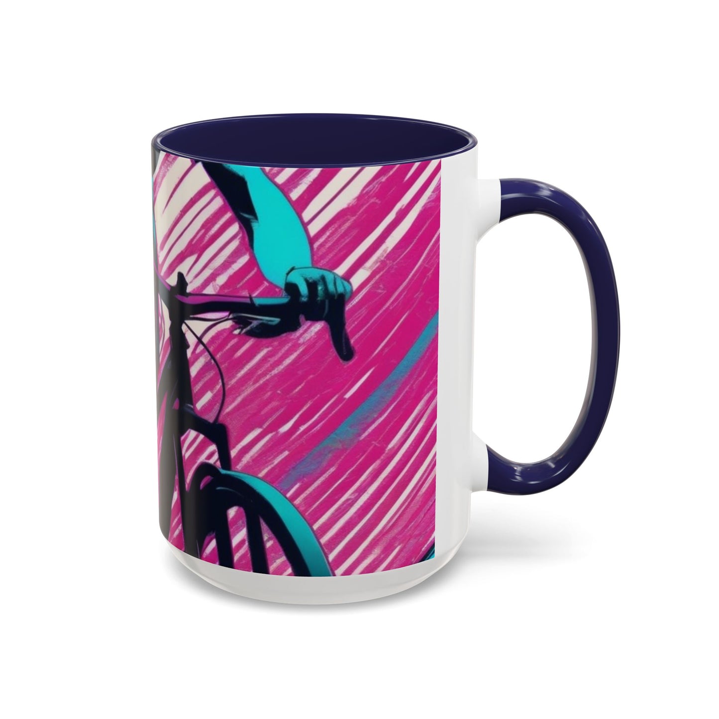 boostlete-field-day-scene-cyclist-glitch-engraved-0256 — Accent Mug 11oz/15oz