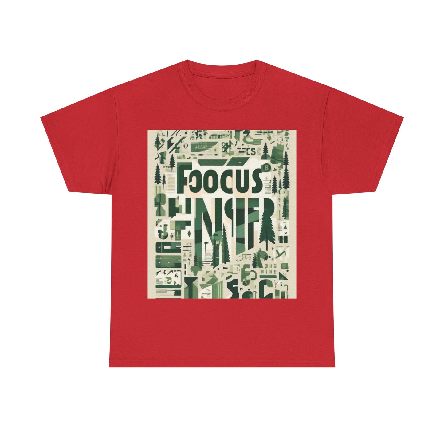 boostlete-boost-mode-type-focus-finish-banner-modern-0113 — Unisex Heavy Cotton Tee (Gildan 5000)