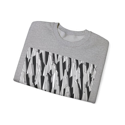 boostlete-iron-intent-pattern-micro-isometric-0199 — Unisex Heavy Blend Crewneck Sweatshirt (Gildan)
