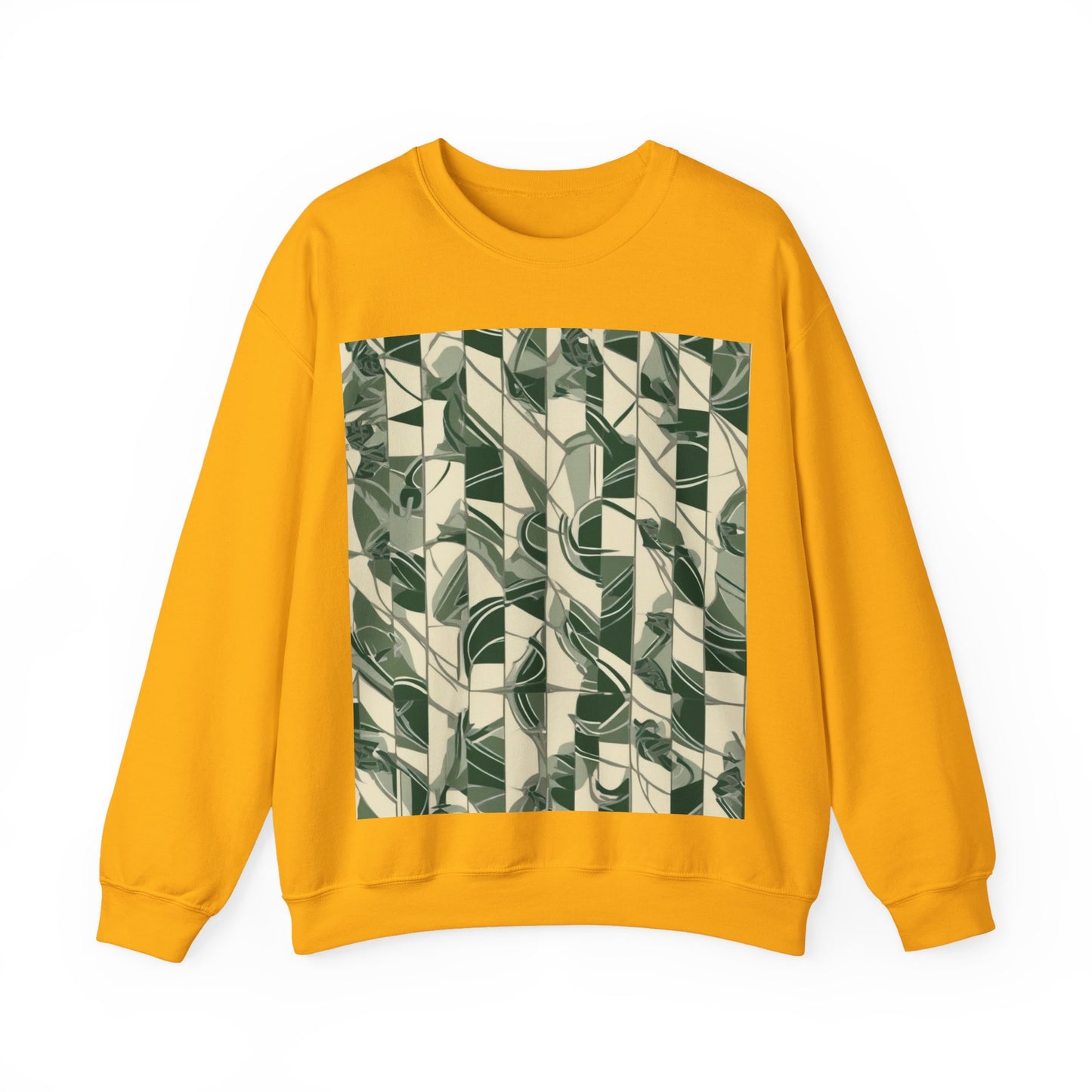 boostlete-mile-by-mile-pattern-stair-steps-athletic-0143 — Unisex Heavy Blend Crewneck Sweatshirt (Gildan)