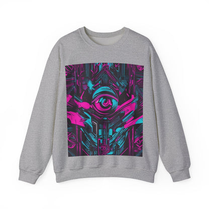 boostlete-iron-intent-type-eyes-up-forward-big-line-art-0065 — Unisex Heavy Blend Crewneck Sweatshirt (Gildan)
