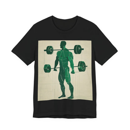 boostlete-boost-mode-scene-deadlift-glitch-blueprint-0044 — Unisex Jersey Short Sleeve (B+C 3001)