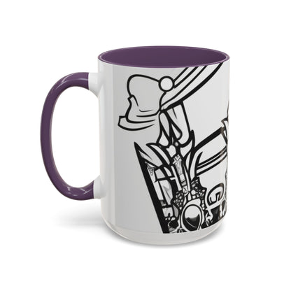 boostlete-quiet-power-icon-crown-outline-badge-0130 — Accent Mug 11oz/15oz