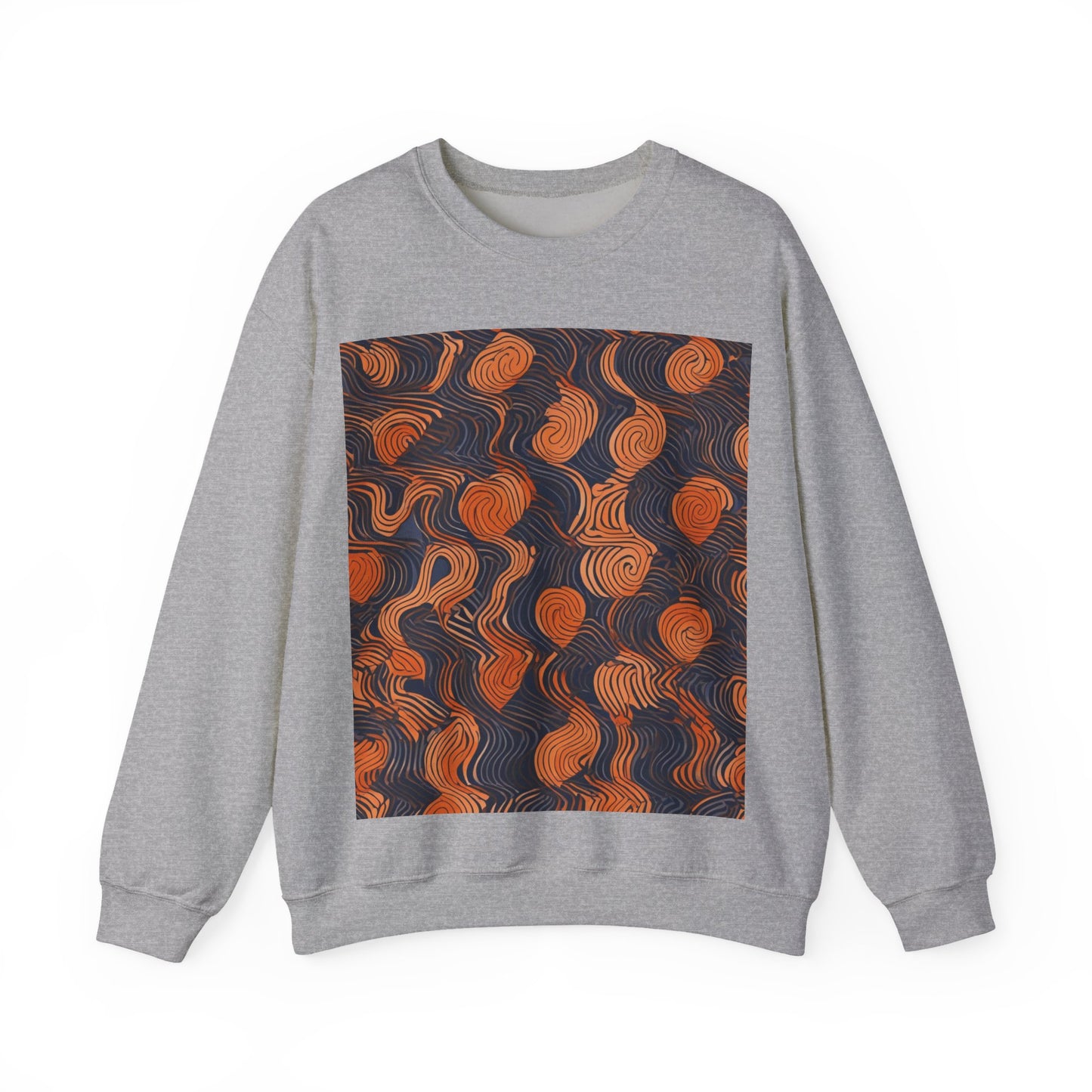 boostlete-iron-intent-pattern-topographic-engraved-0019 — Unisex Heavy Blend Crewneck Sweatshirt (Gildan)