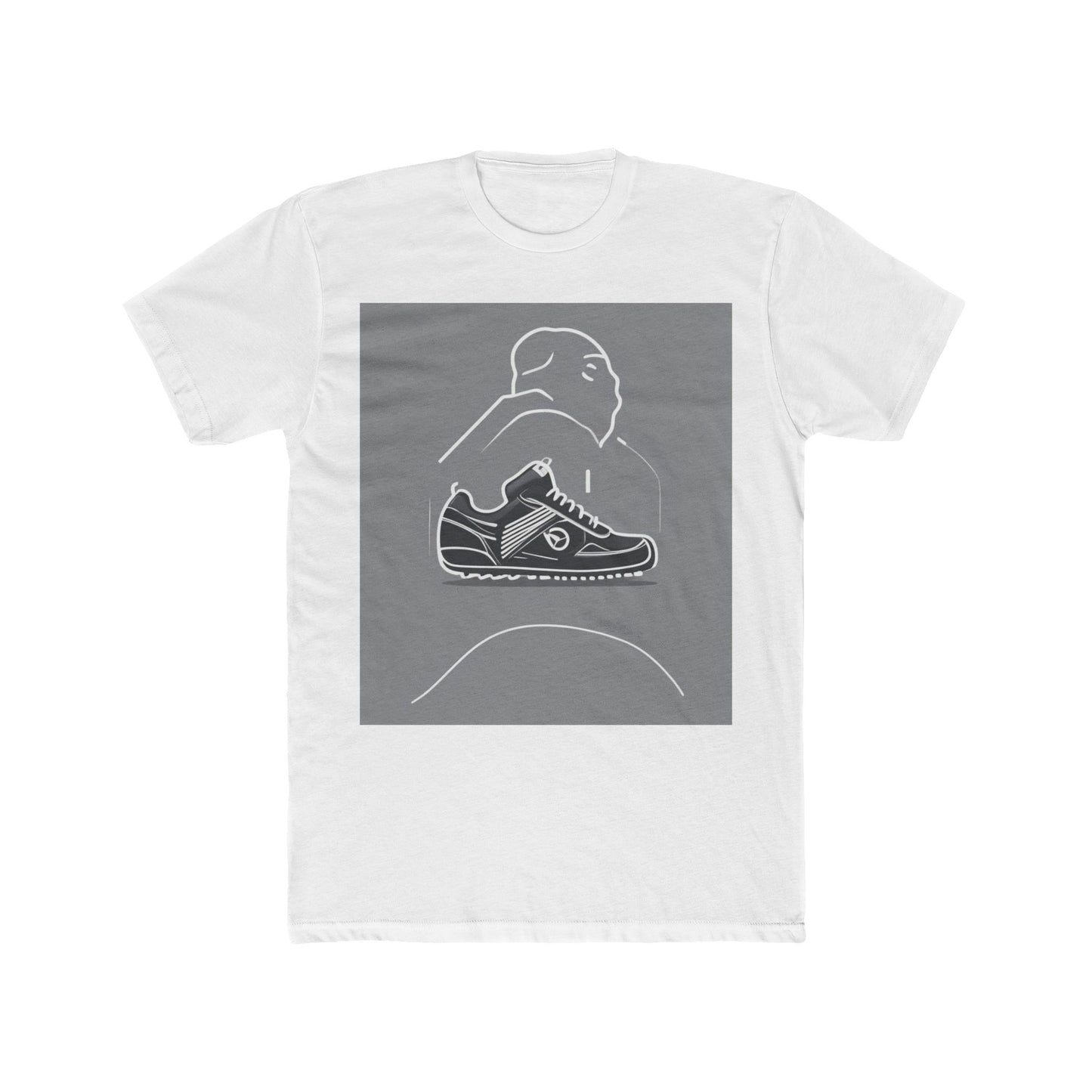 boostlete-boost-mode-icon-sneaker-offset-vector-0166 — Unisex Cotton Crew Tee (NL 3600)