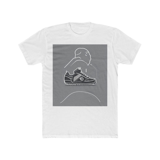boostlete-boost-mode-icon-sneaker-offset-vector-0166 — Unisex Cotton Crew Tee (NL 3600)