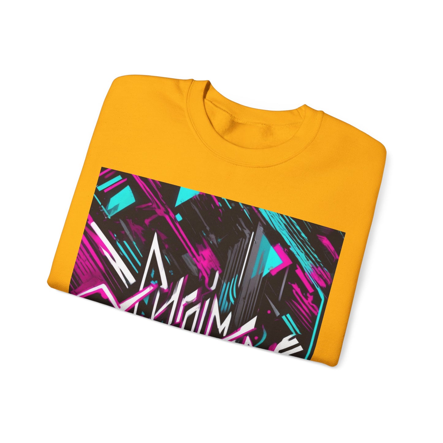 boostlete-recovery-progress-type-momentum-over-mood-diagonal-vector-0213 — Unisex Heavy Blend Crewneck Sweatshirt (Gildan)