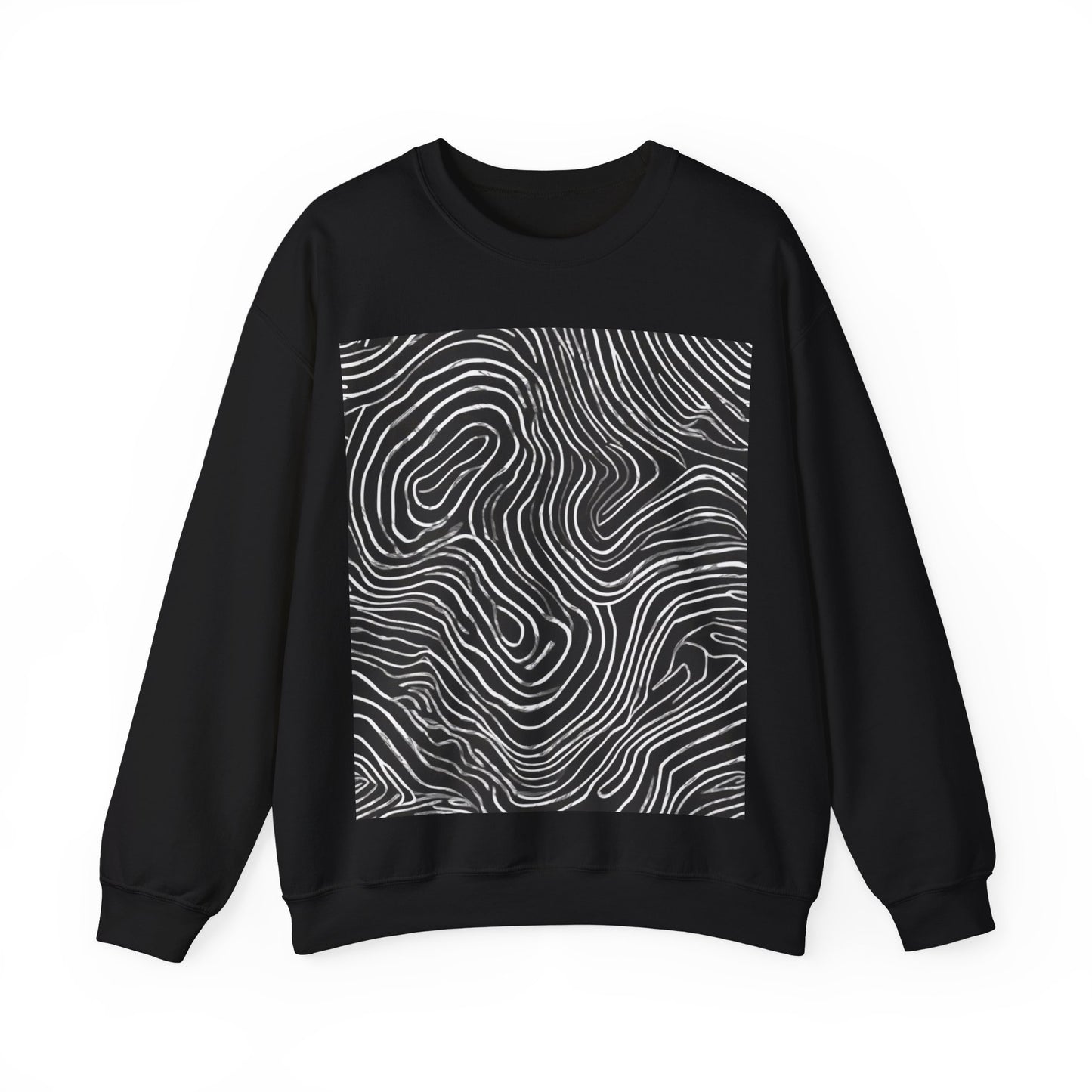 boostlete-field-day-pattern-topographic-badge-0307 — Unisex Heavy Blend Crewneck Sweatshirt (Gildan)
